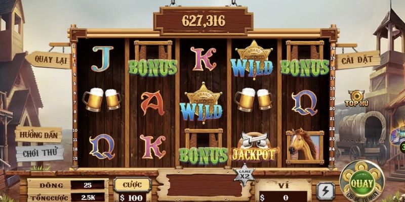 Nổ hũ Miền viễn tây thưởng jackpot